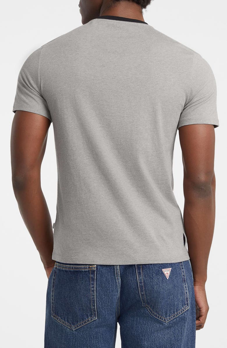 GUESS JEANS Embroidered Logo T-Shirt, Alternate, color, Open Grey