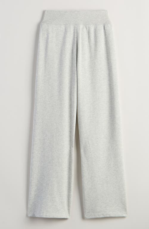 Treasure & Bond Kids' Wide-leg Cotton Blend Sweatpants In Gray