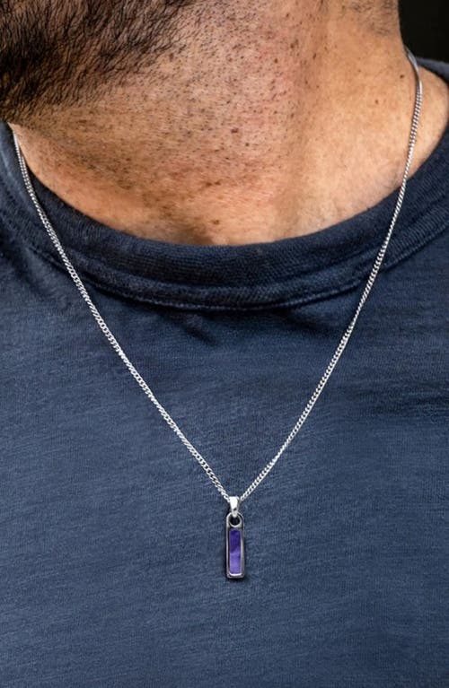 Vincero Birthstone Tag Pendant Necklace In Metallic