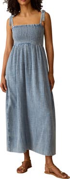 Faherty Dune Organic Cotton Gauze Ella Sundress