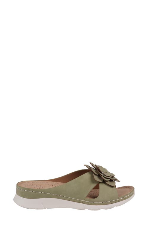 Gc Shoes Claire Comfort Slide Sandal In Green