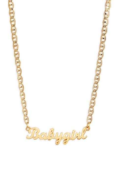 Babygirl Nameplate Necklace