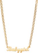 VIDAKUSH Babygirl Nameplate Necklace