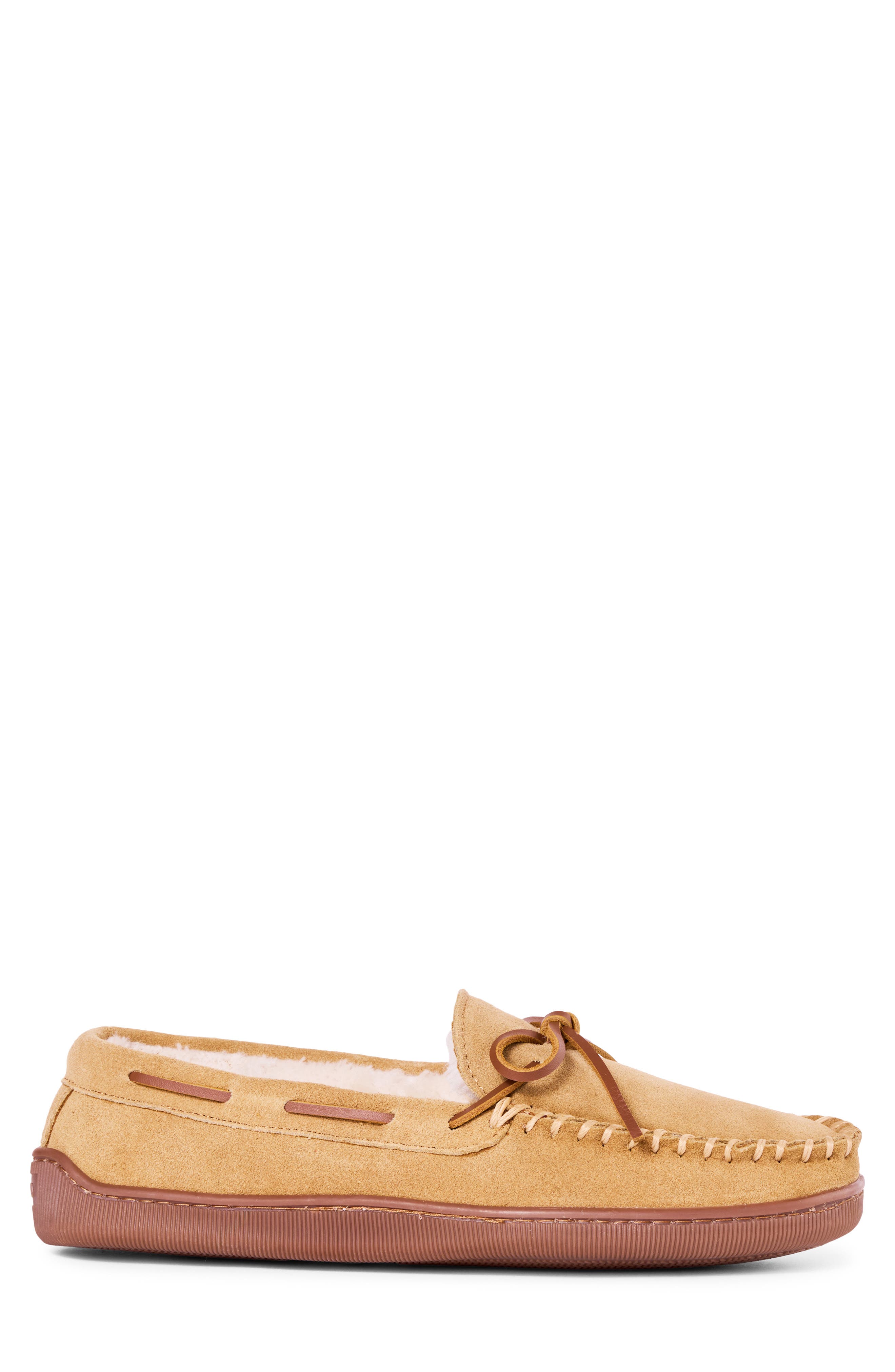 Lined Hardsole Slipper, Alternate, color, TAN SUEDE