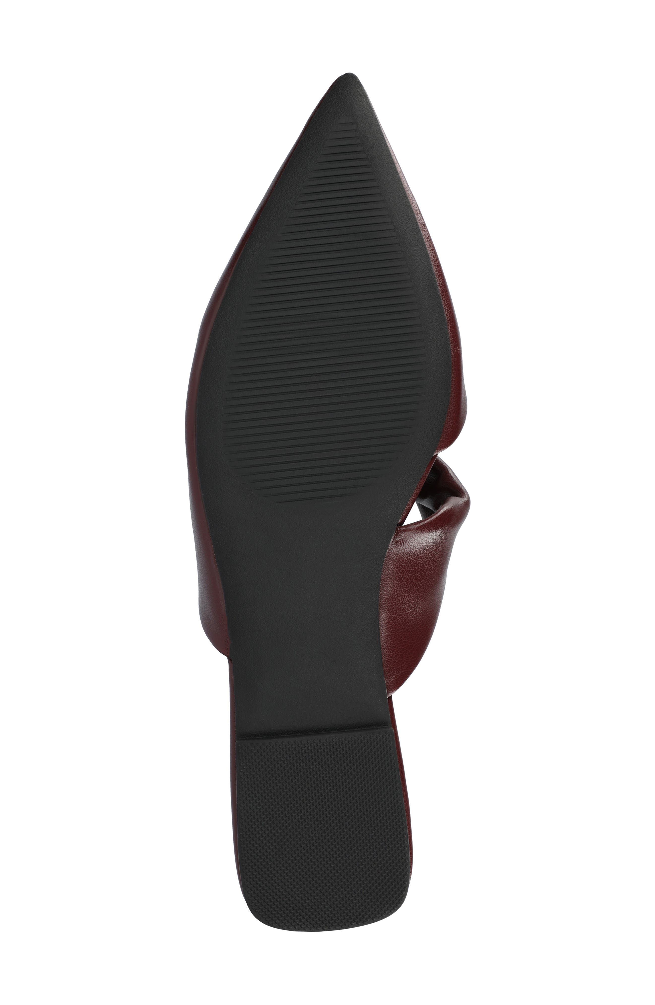 Enniss Flat Mule, Alternate, color, OXBLOOD