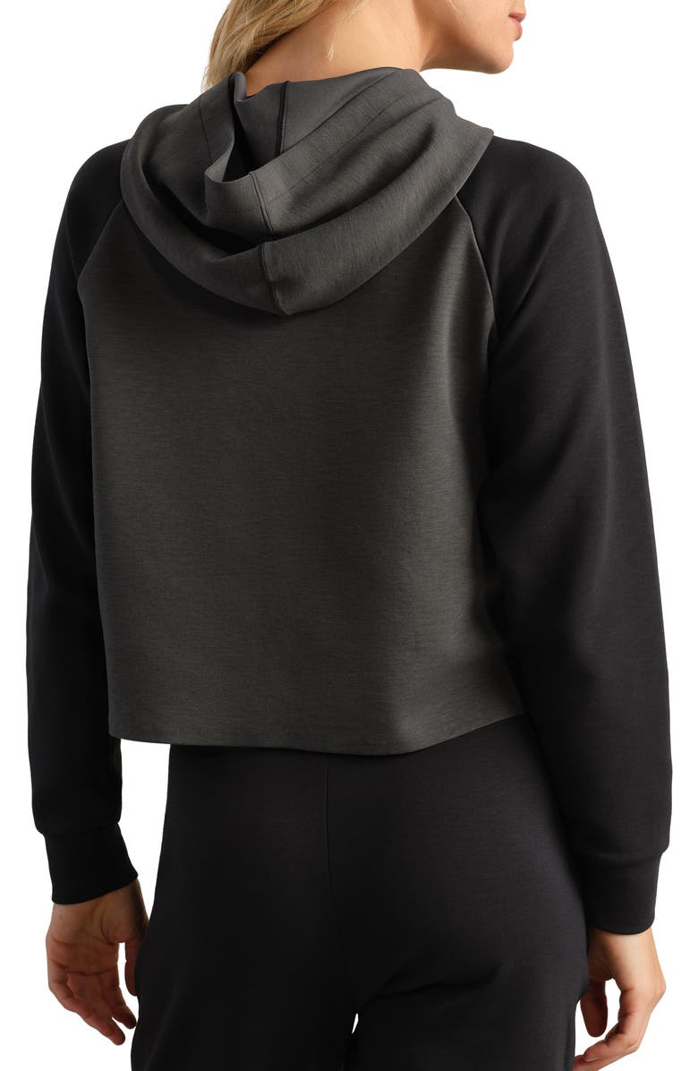 Rhone DreamGlow Colorblock Hoodie, Alternate, color, Pure Black Heather