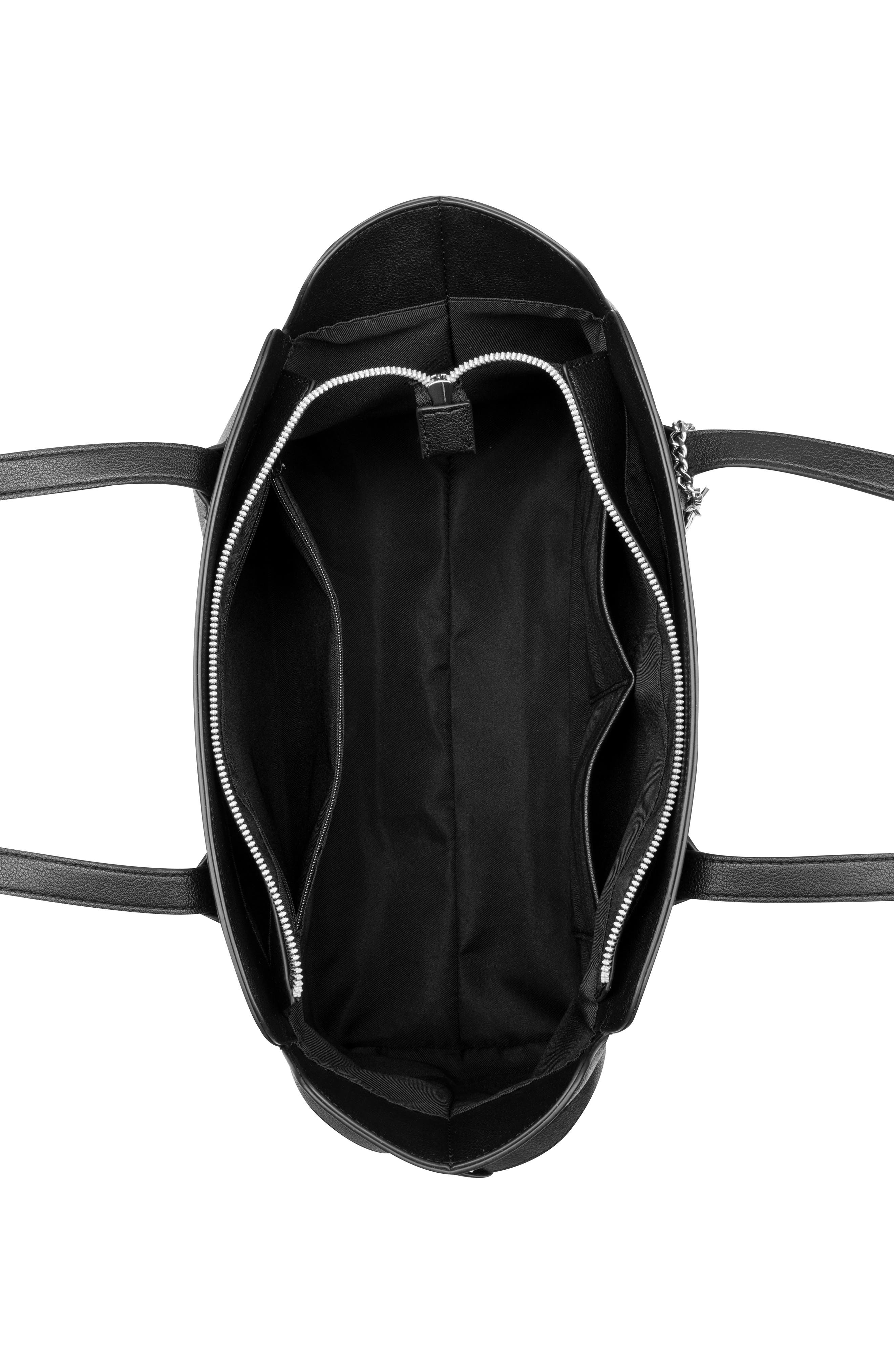 Nine West Isidore Tote Bag, Alternate, color, Black