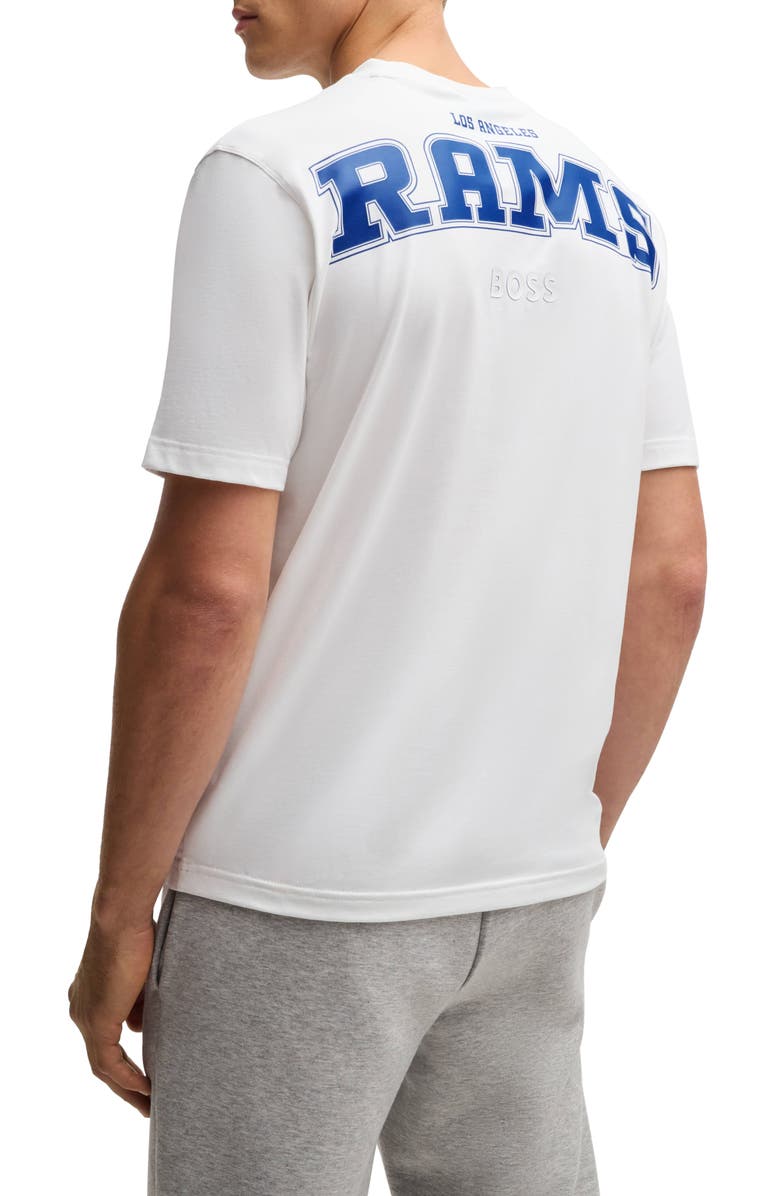 BOSS x NFL Stretch Cotton Graphic T-Shirt, Alternate, color, Open Wht