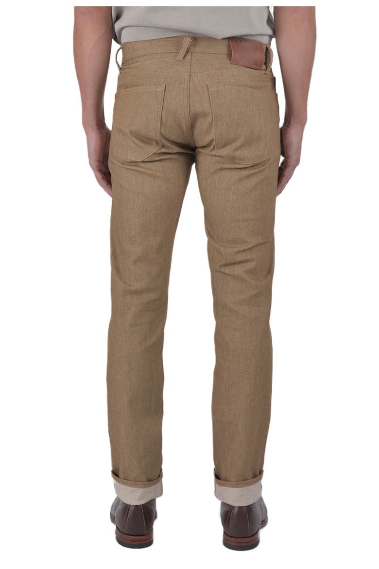 The Pen Slim Fit 10.5-Ounce Stretch Selvedge Jeans, Alternate, color, COPPER RAW