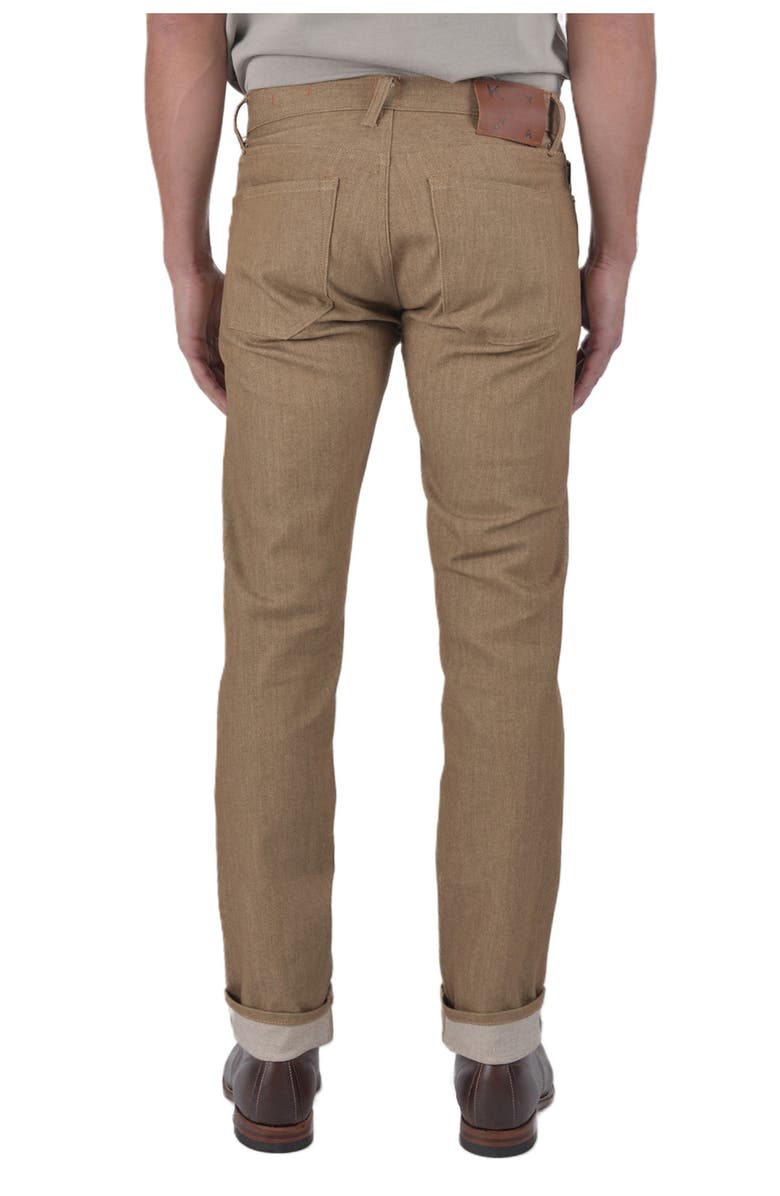 HIROSHI KATO The Pen Slim Fit 10.5-Ounce Stretch Selvedge Jeans, Alternate, color, Copper Raw