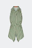 SIMONMILLER Loch Sleeveless Poplin Tie Back Button Up Shirt