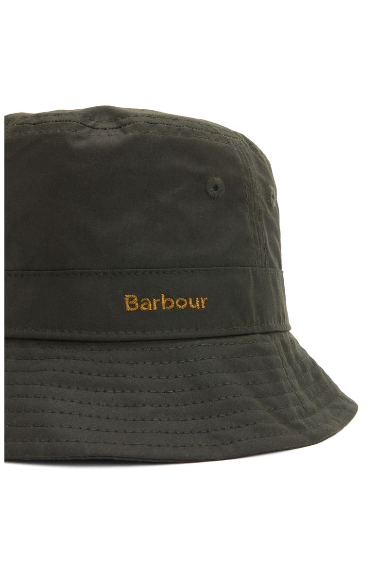 Belsay Waxed Cotton Bucket Hat, Alternate, color, FERN