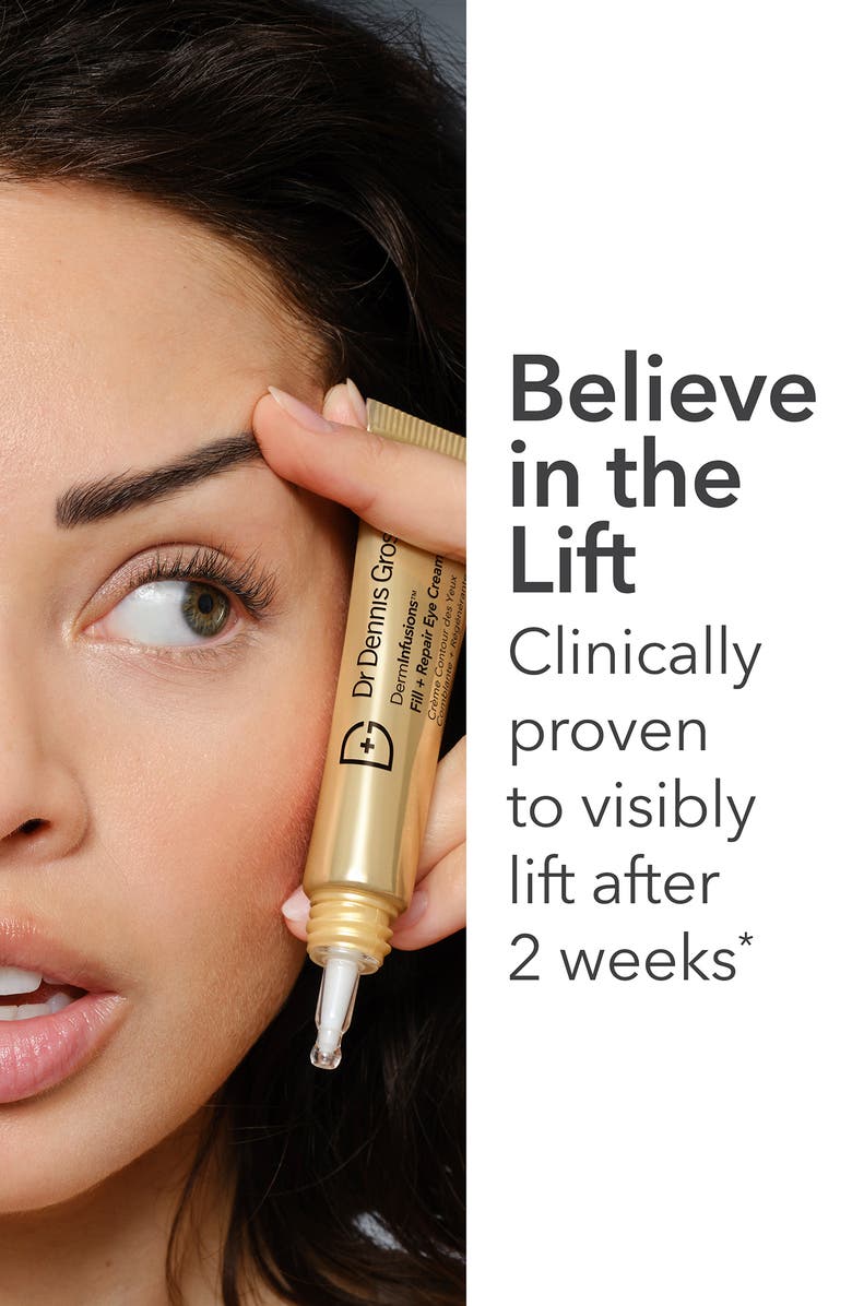 Dr. Dennis Gross Skincare DermInfusions<sup>™</sup> Fill + Repair Eye Cream, Alternate, color,