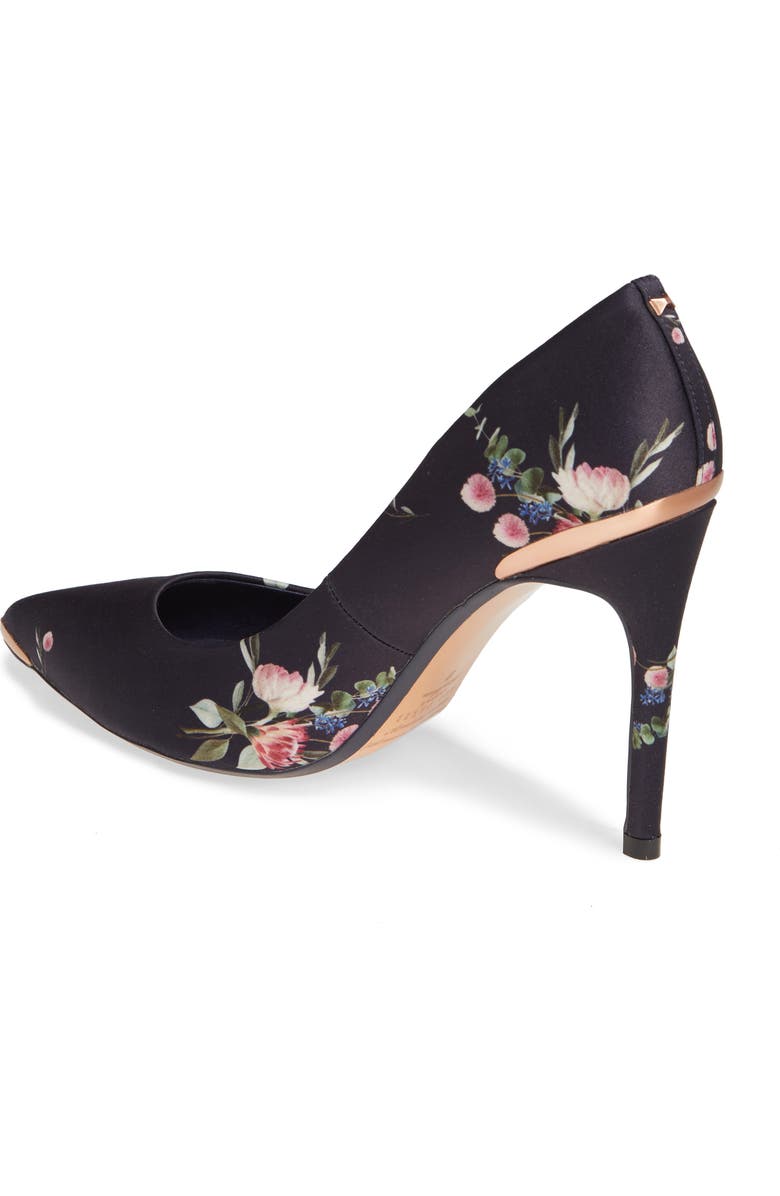Ted Baker London Izibelp Floral Pointy Toe Pump, Alternate, color,