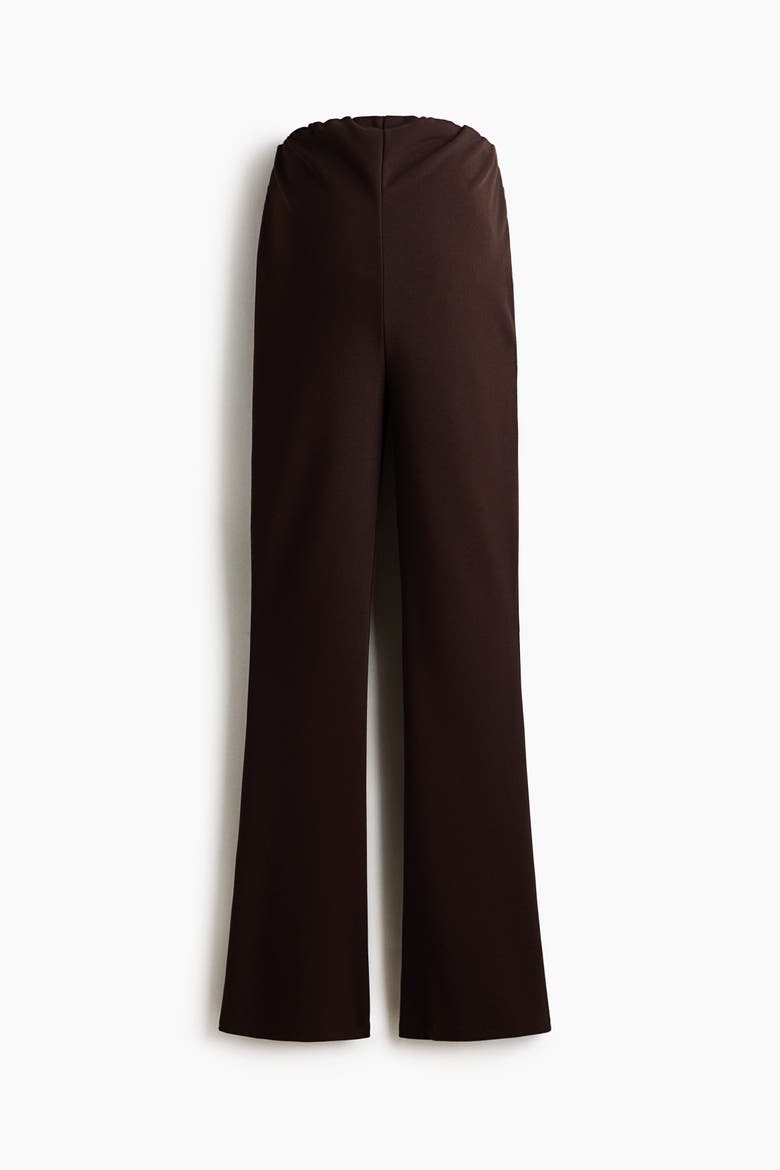 Mama Flared Ponte Leggings, Alternate, color, Dark brown