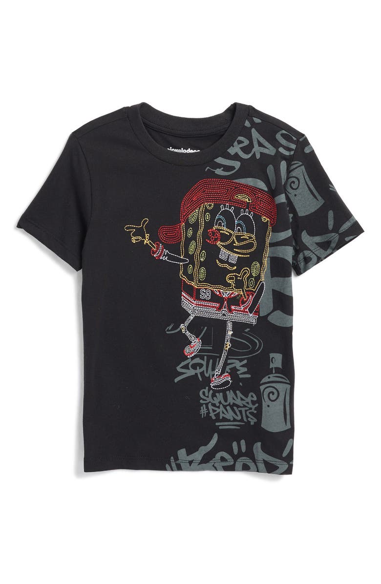 Freeze Kids' SpongeBob SquarePants<sup>™</sup> Embroidered Graphic T-Shirt, Main, color,