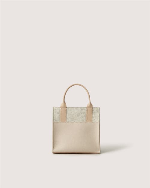 Graf & Lantz Graf Lantz Jaunt Merino Wool Mini Tote In Feather/heather White