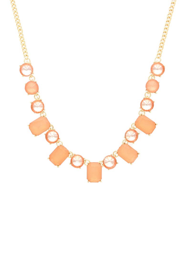 Peach Pockets Necklace, Main, color, PEACH