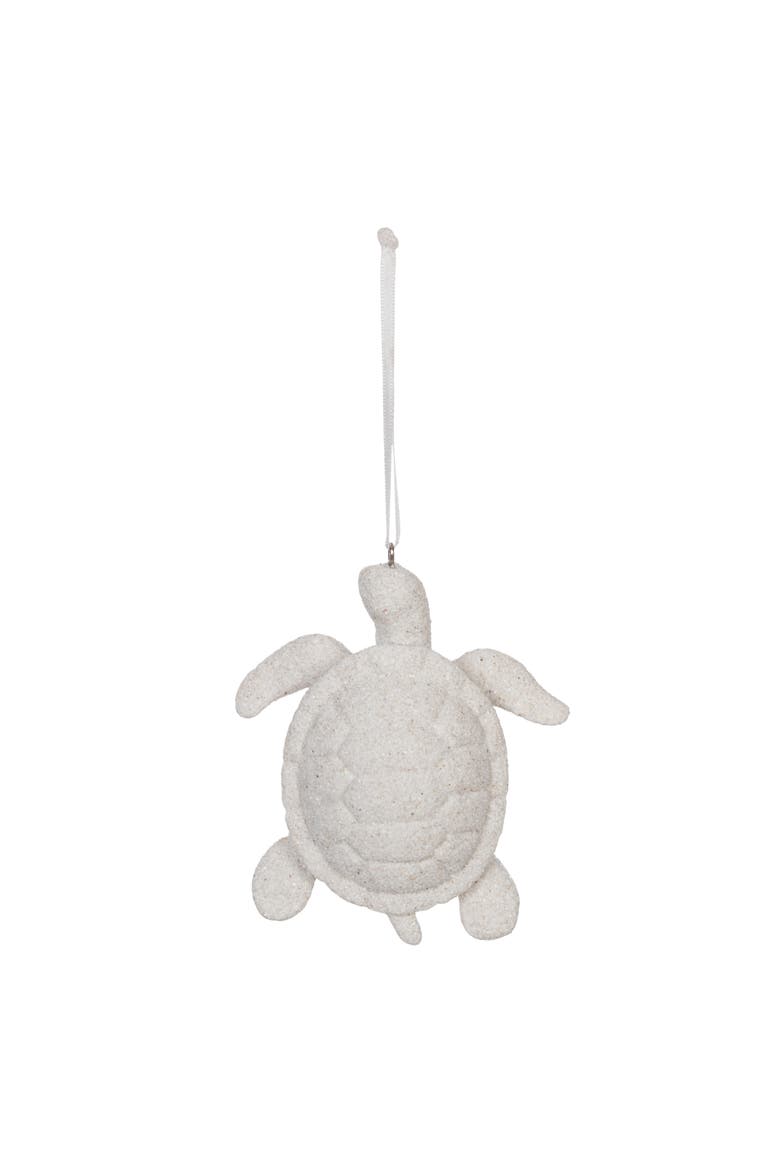 Sandy Sea Turtle Tree Ornament, Main, color, Blue