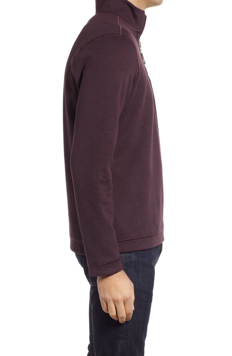 Johnston & Murphy Reversible Quarter Zip Pullover, Alternate, color,