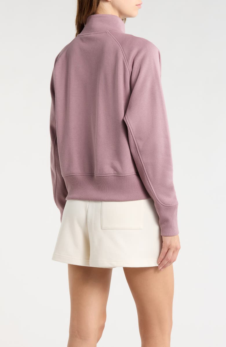 Sweaty Betty Revive Half Zip Sweatshirt, Alternate, color, Duskberry Purple