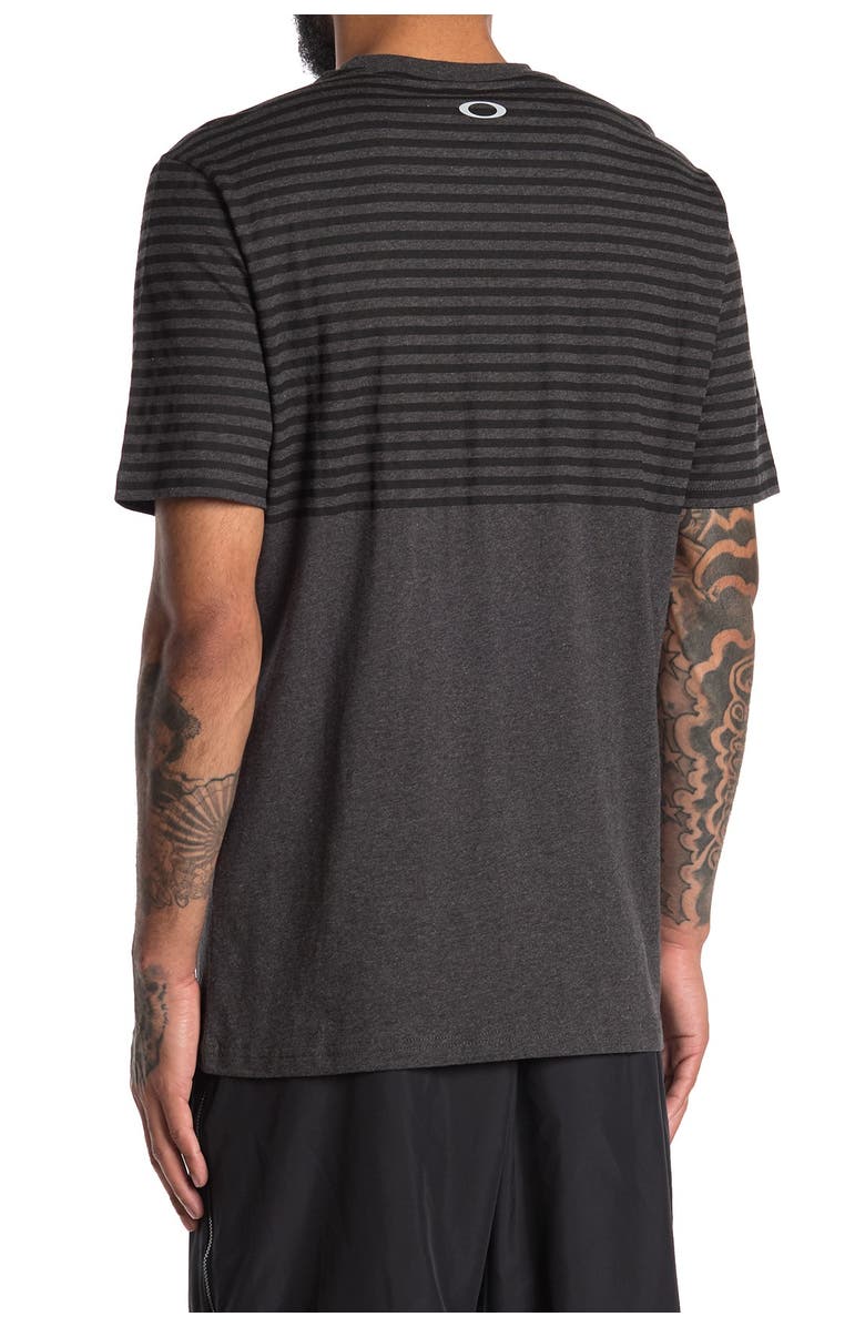 Oakley Logo Colorblocked Stripe T-Shirt, Alternate, color,