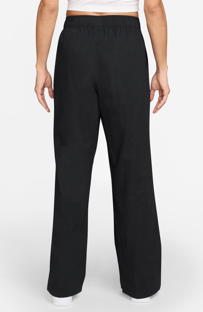 Nike Sportswear Chill High Waist Poplin Pants, Alternate, color, Black/ Black