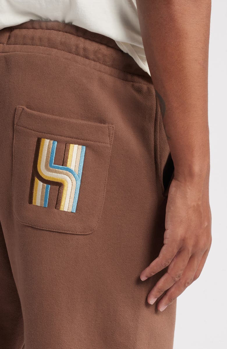 HONOR THE GIFT Studio French Terry Drawstring Pants, Alternate, color, Brown