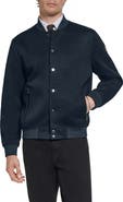 KARL LAGERFELD PARIS Textured Bomber Jacket