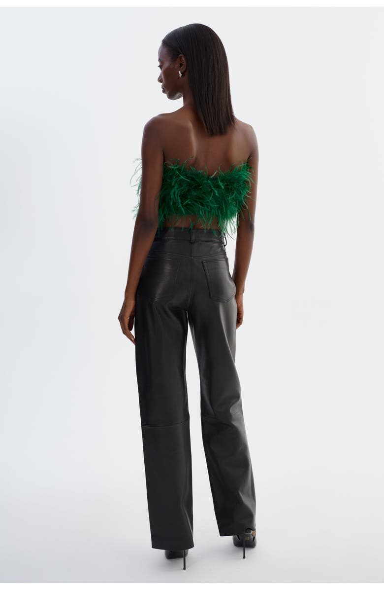 LAMARQUE Zaina | Feather Bustier, Alternate, color, Bottle Green