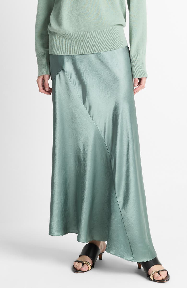 Vince Panel Bias Maxi Skirt, Main, color, Deep Patina