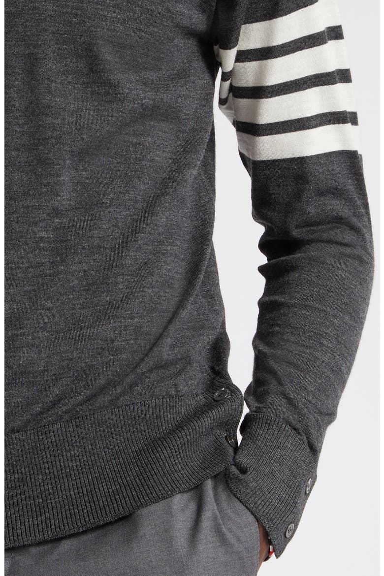 Men's 4-Bar Merino Wool Sweater, Alternate, color, DARK GREY