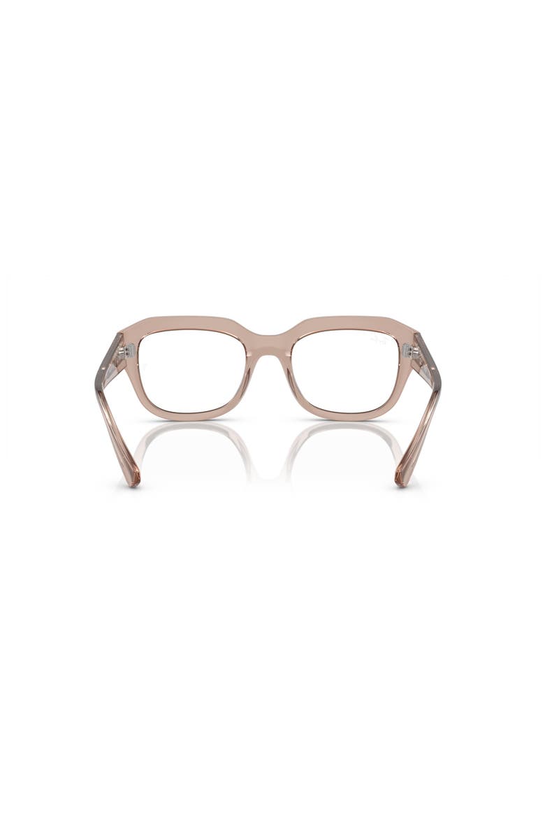 52mm Square optical glasses, Alternate, color, Brown