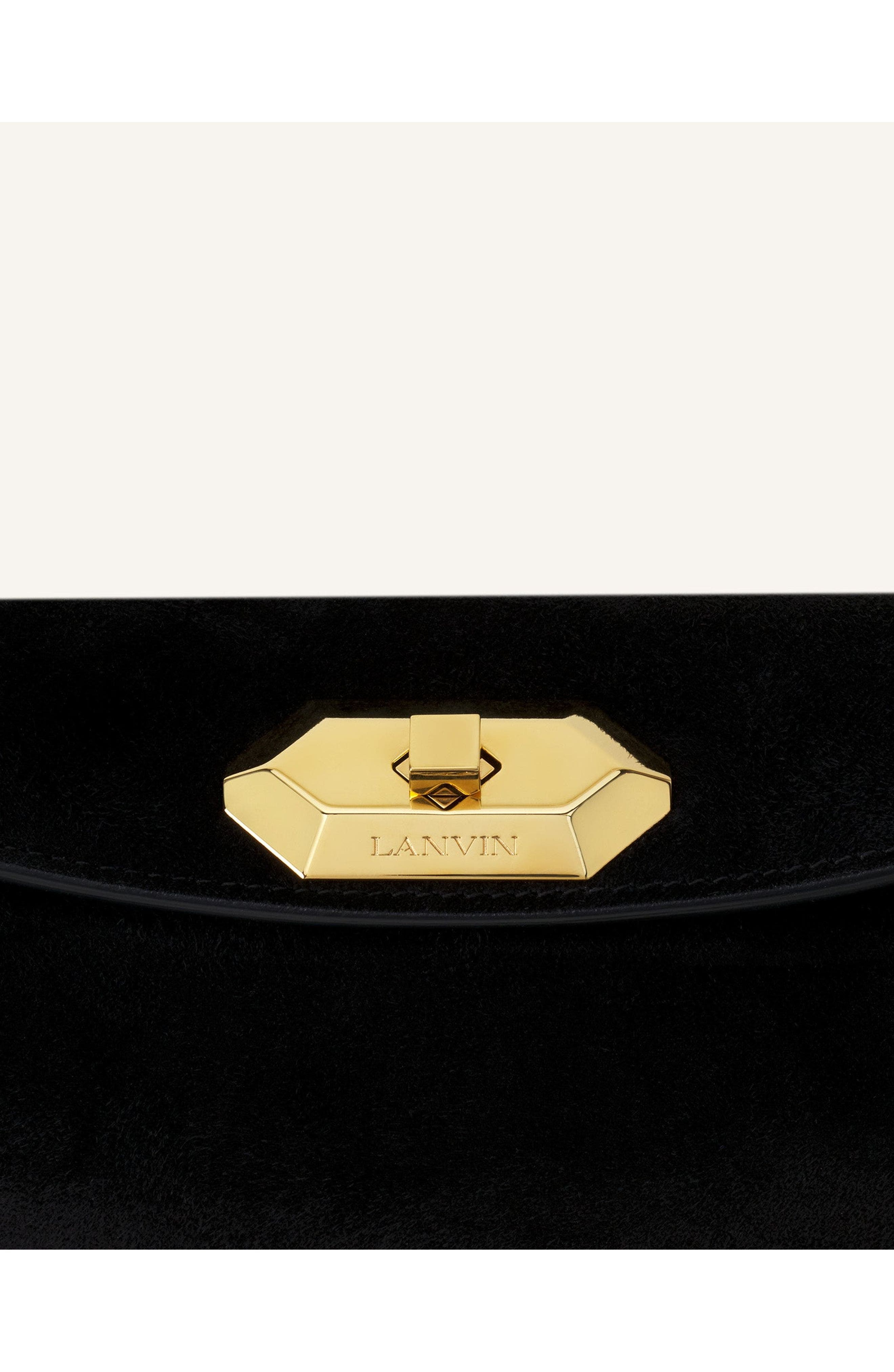 Lanvin Compagnon Small Asymmetrical Bag In Python Finishing, Alternate, color, Black/Black