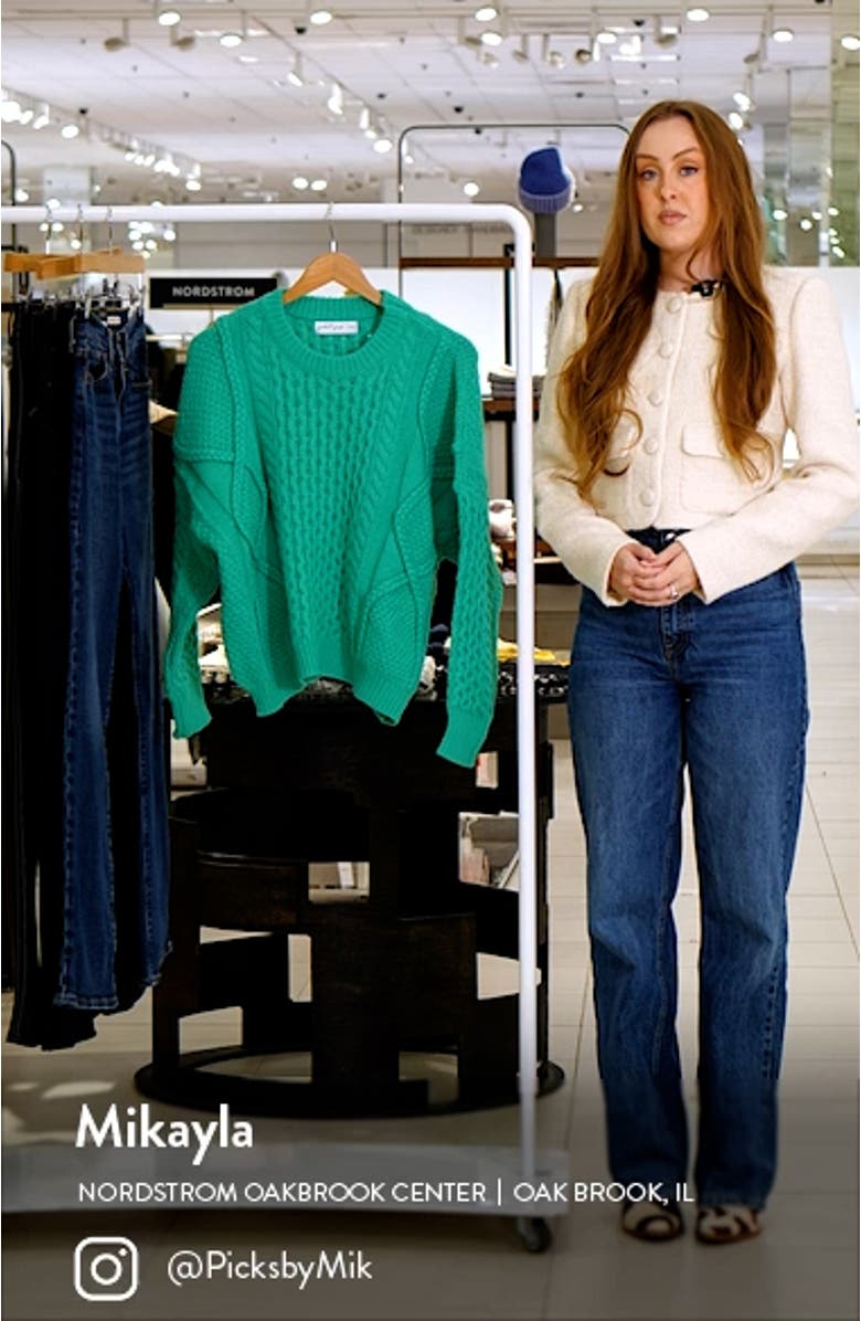 Bentley Mixed Stitch Oversize Sweater, sales video thumbnail