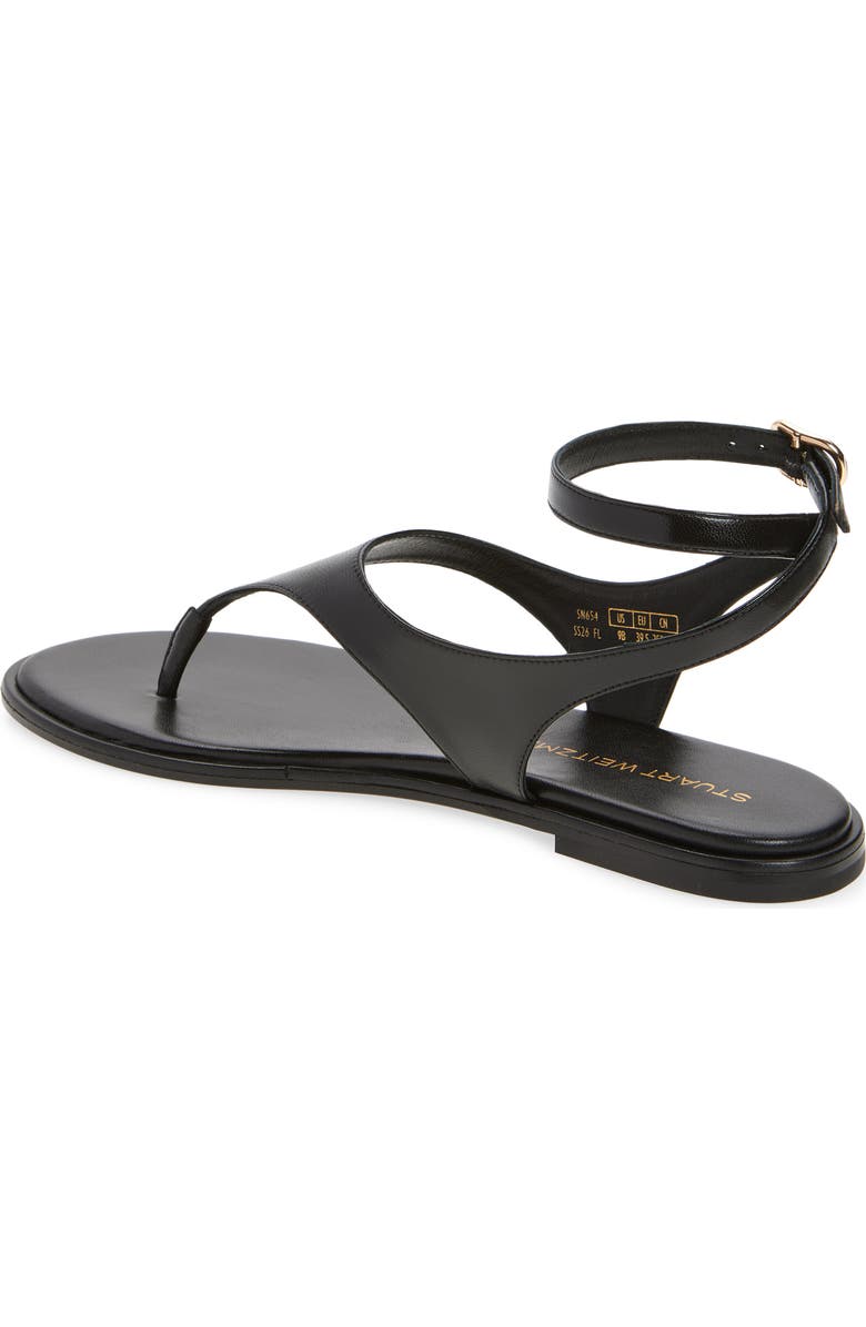 Stuart Weitzman Marley Ankle Strap Sandal, Alternate, color, Black