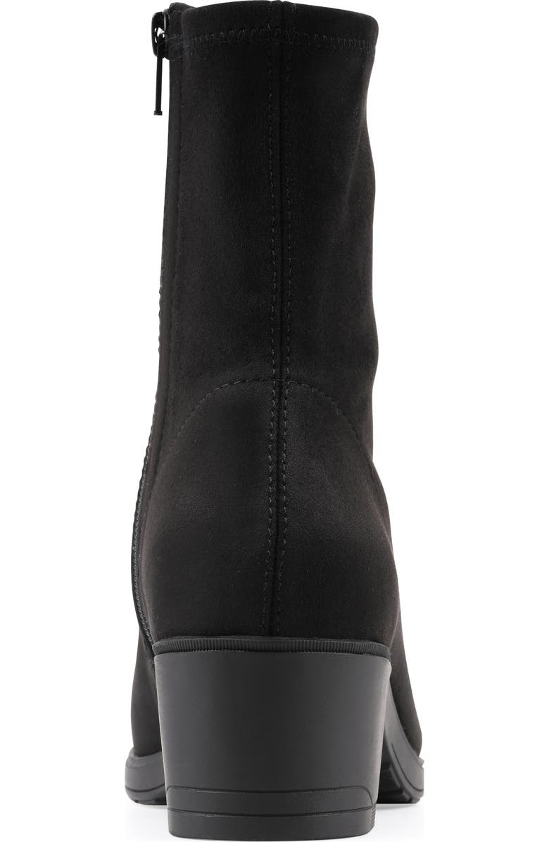 CLIFFS BY WHITE MOUNTAIN Huda Block Heel Bootie, Alternate, color, Black/ Fabric