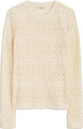 Madewell Jacquard Lace Long Sleeve Top