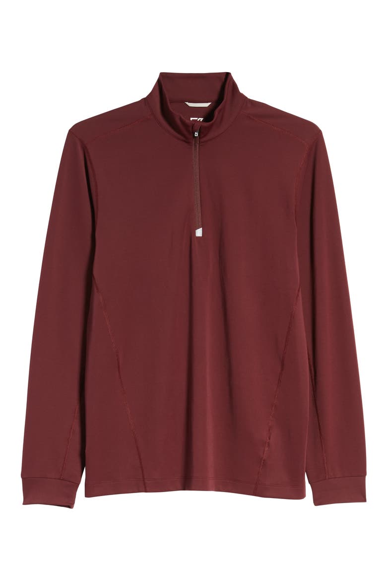 Traverse Stretch Quarter Zip Pullover, Alternate, color, BORDEAUX