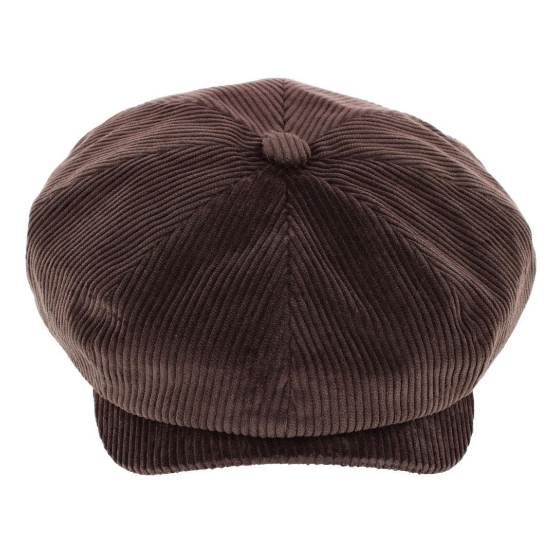 Wigens Men's Brisbane Moss Corduroy Retro Newsboy Cap (Men