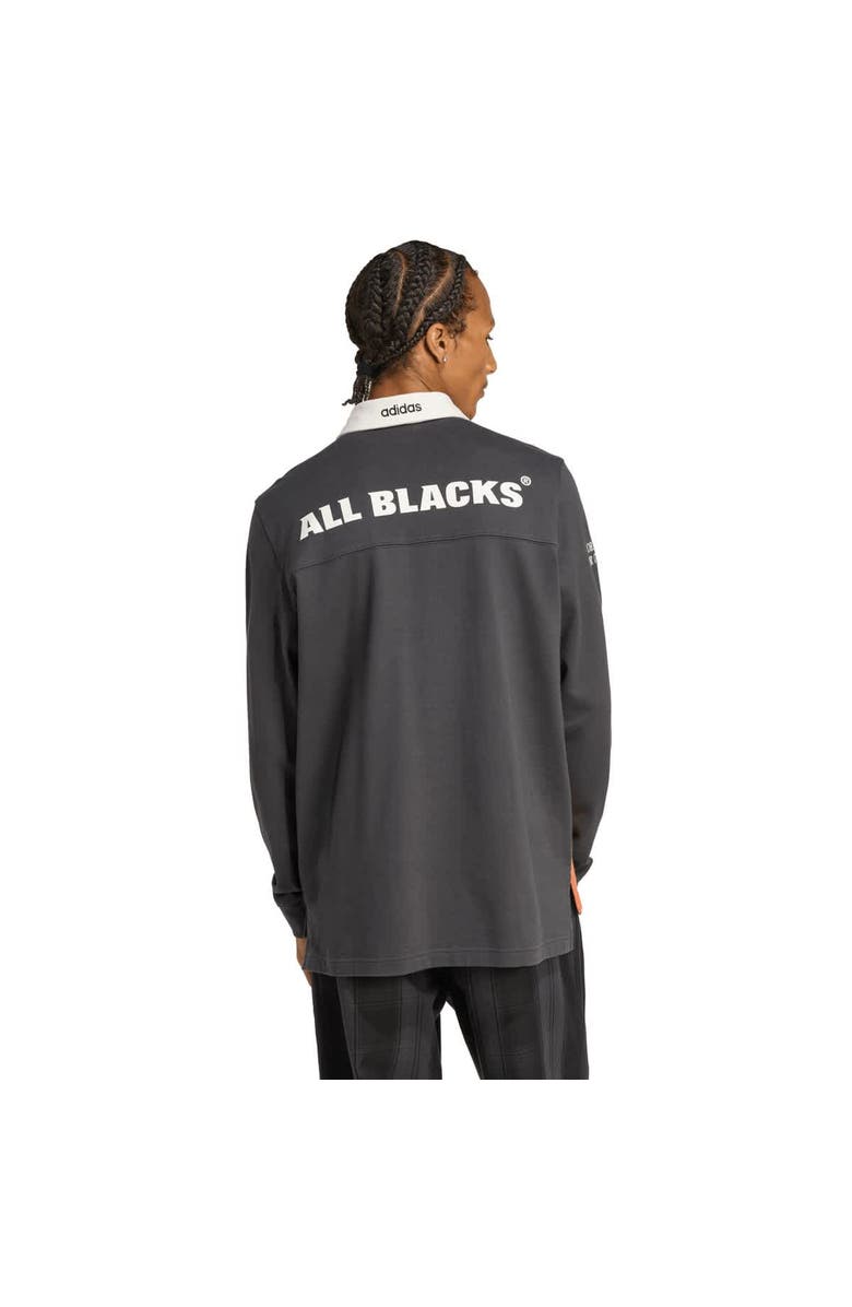 adidas Men's All Blacks adidas Long Sleeve Rugby Shirt - Black, Alternate, color, Black