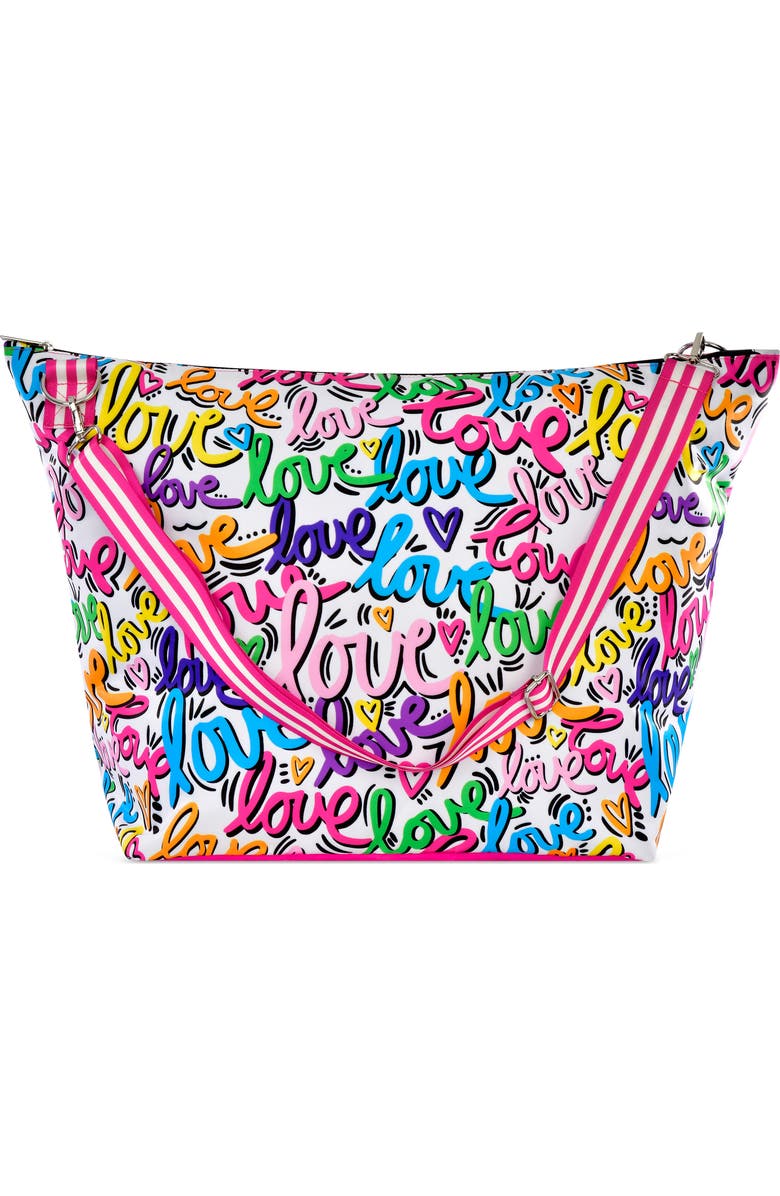 Iscream Kids' Love Letters Weekend Bag, Main, color, Pink Multi