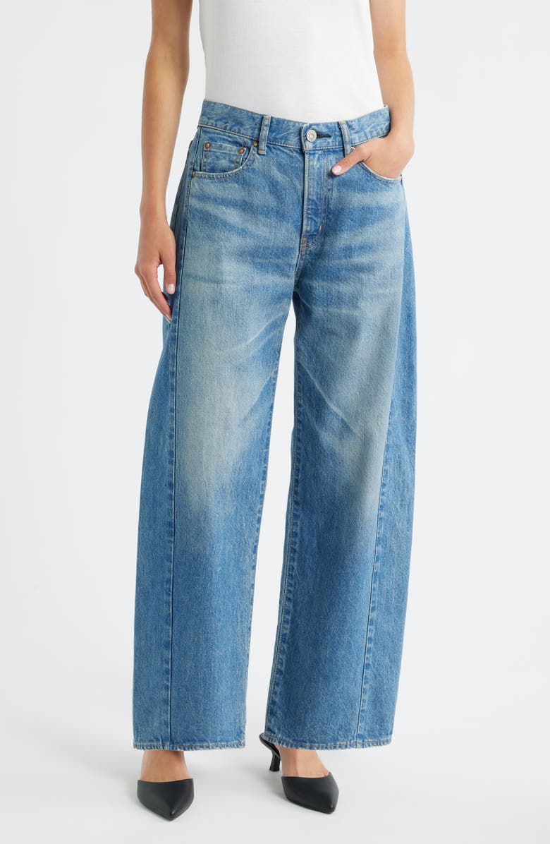 MOUSSY VINTAGE Bayard Wide Leg Jeans, Main, color, Blue