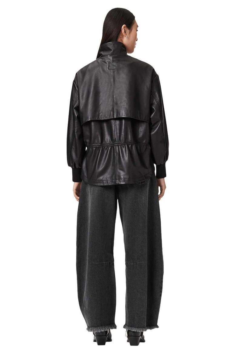 Payton Barrel Leg Jeans, Alternate, color, WASHED BLACK