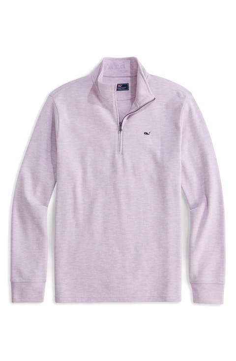 Saltwater Stripe Quarter Zip Pullover