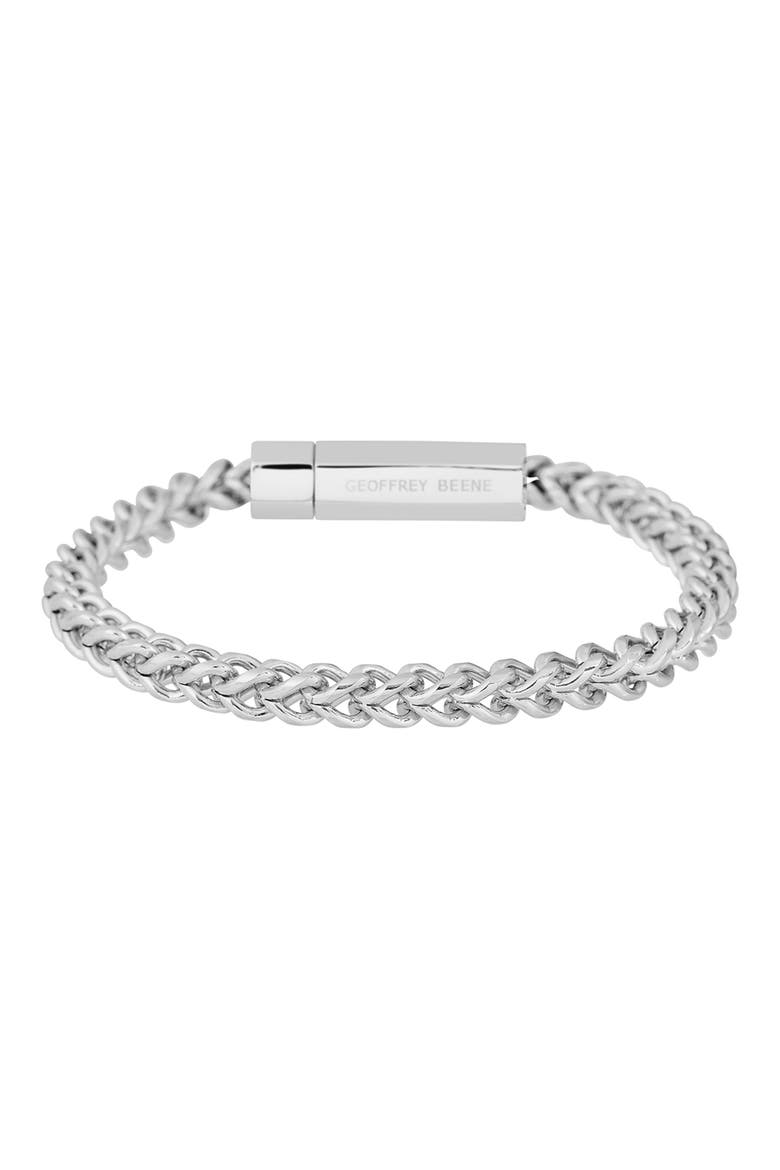 Franco Chain Bracelet, Alternate, color, SILVER