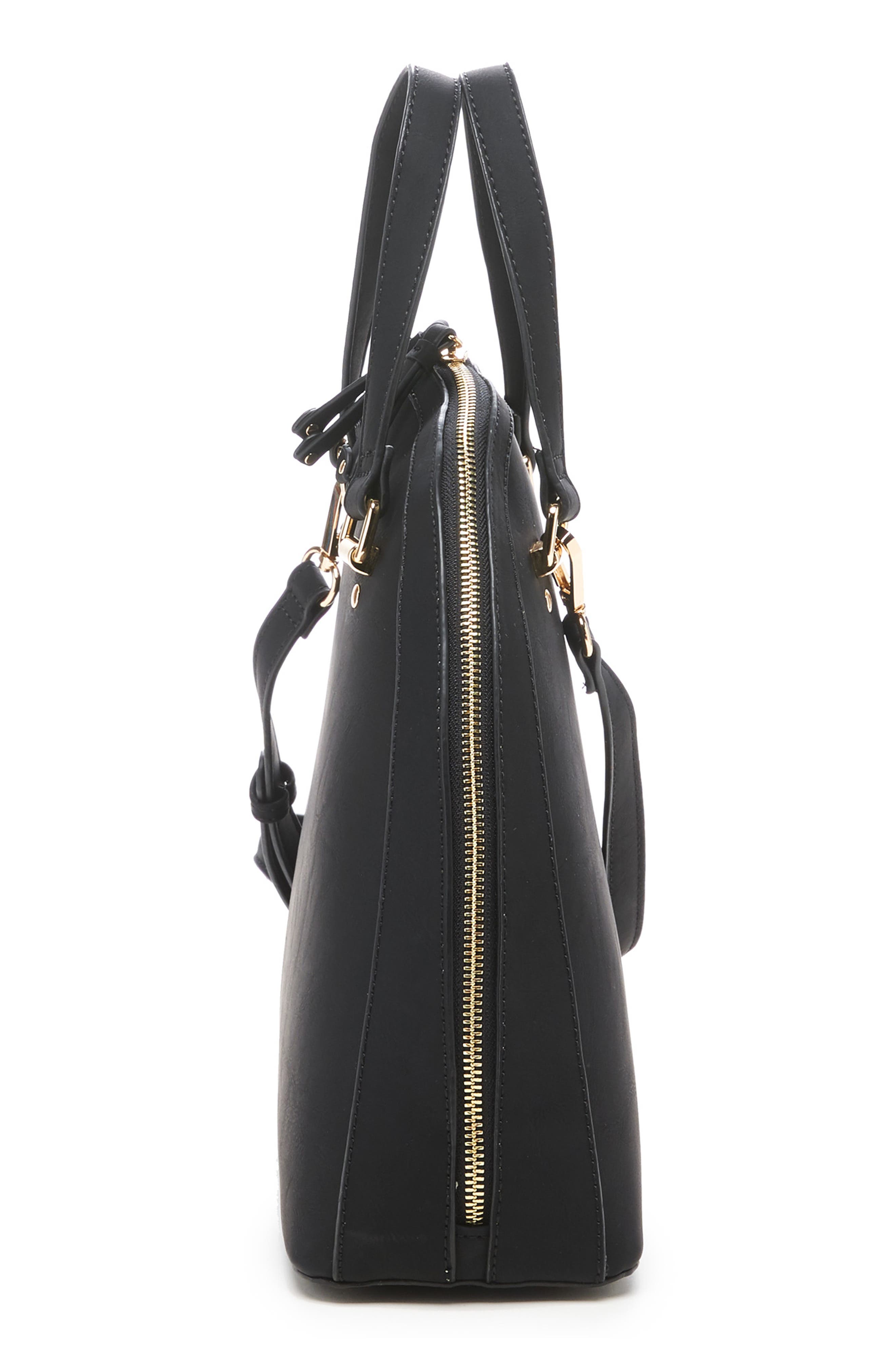 Sole Society Dwani Faux Leather Satchel, Alternate, color, 