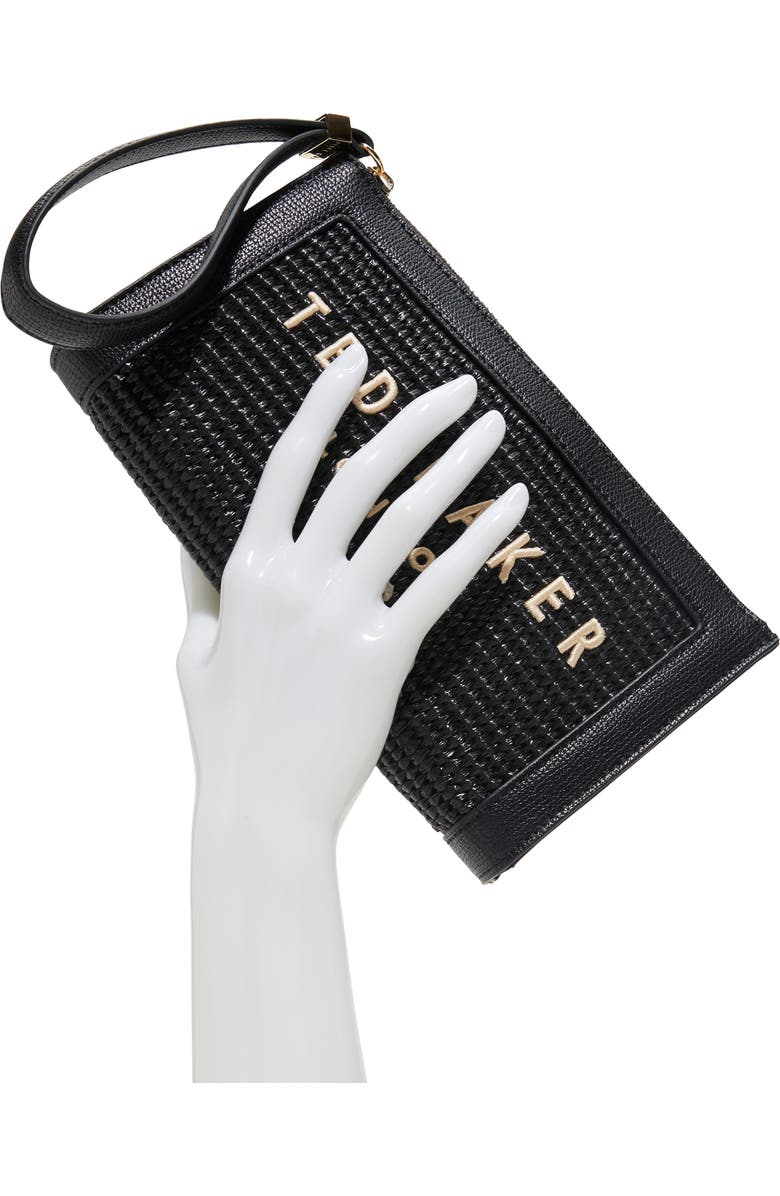 Ted Baker London Naomi Wristlet, Alternate, color, Black