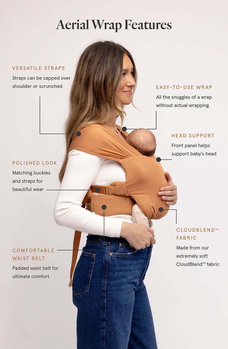 WILDBIRD Aerial Buckle Wrap Baby Carrier, Alternate, color, Willow