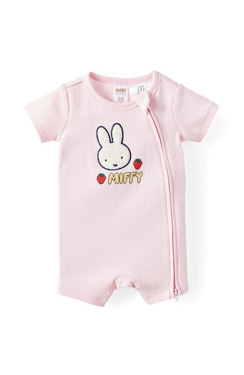 Growie Sshort Sleeve Zip All In One Romper - Licen